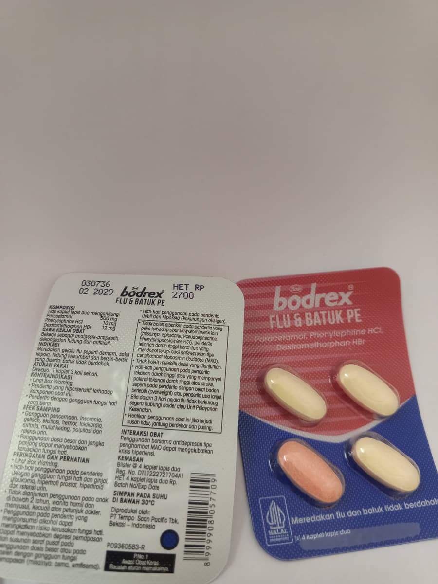 BODREX FLU&BATUK PE (TDK BERDAHAK)