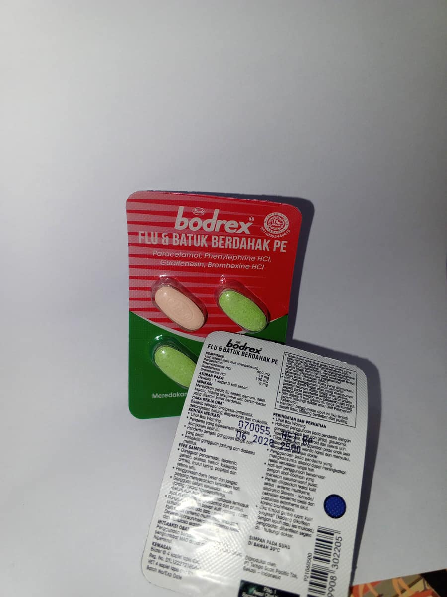 BODREX FLU&BATUK BERDAHAK PE
