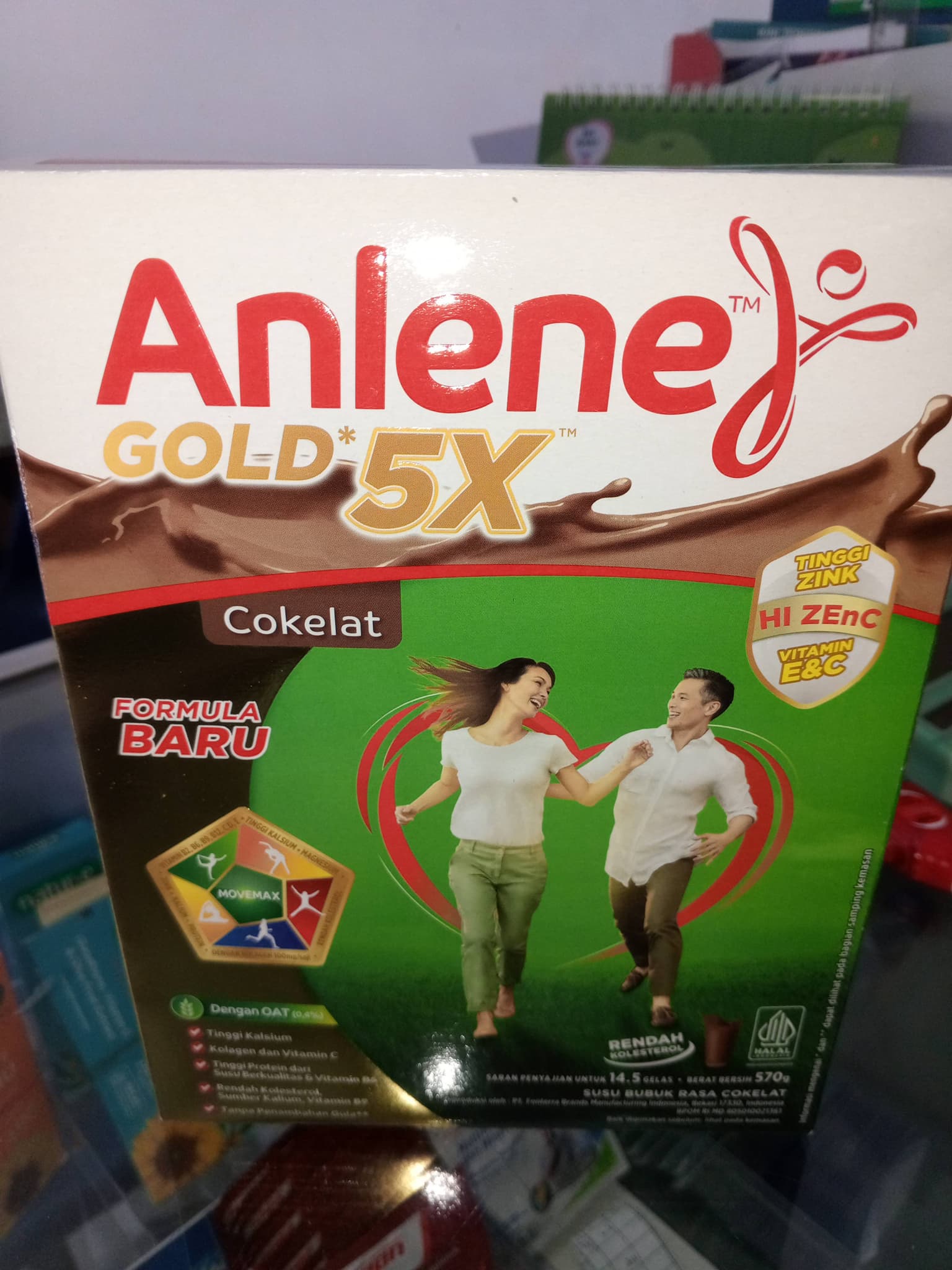 ANLENE GOLD 570 GR COKLAT/VANILA