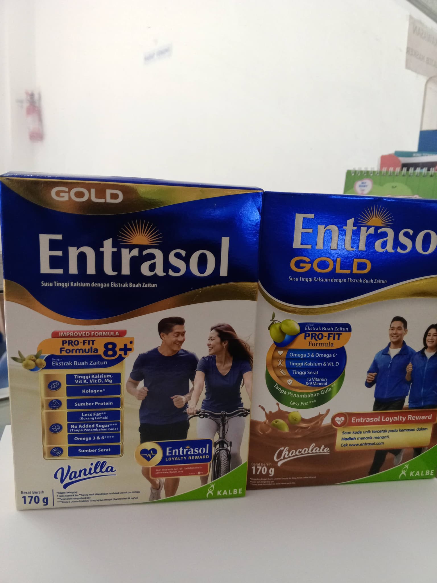 ENTRASOL GOLD 170 GR VANILA /COKLAT
