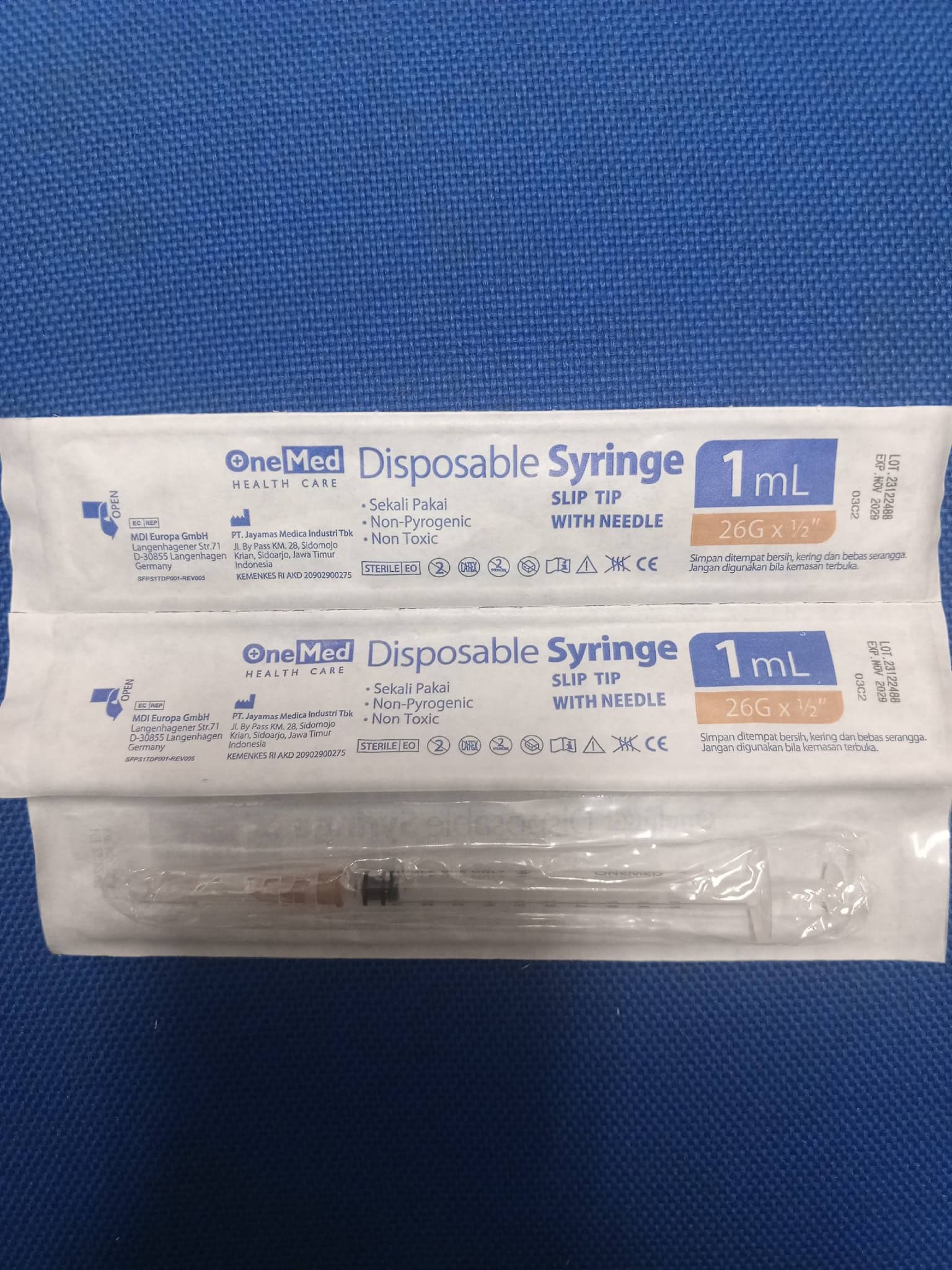 DISPOSABLE SYRINGE 1 cc